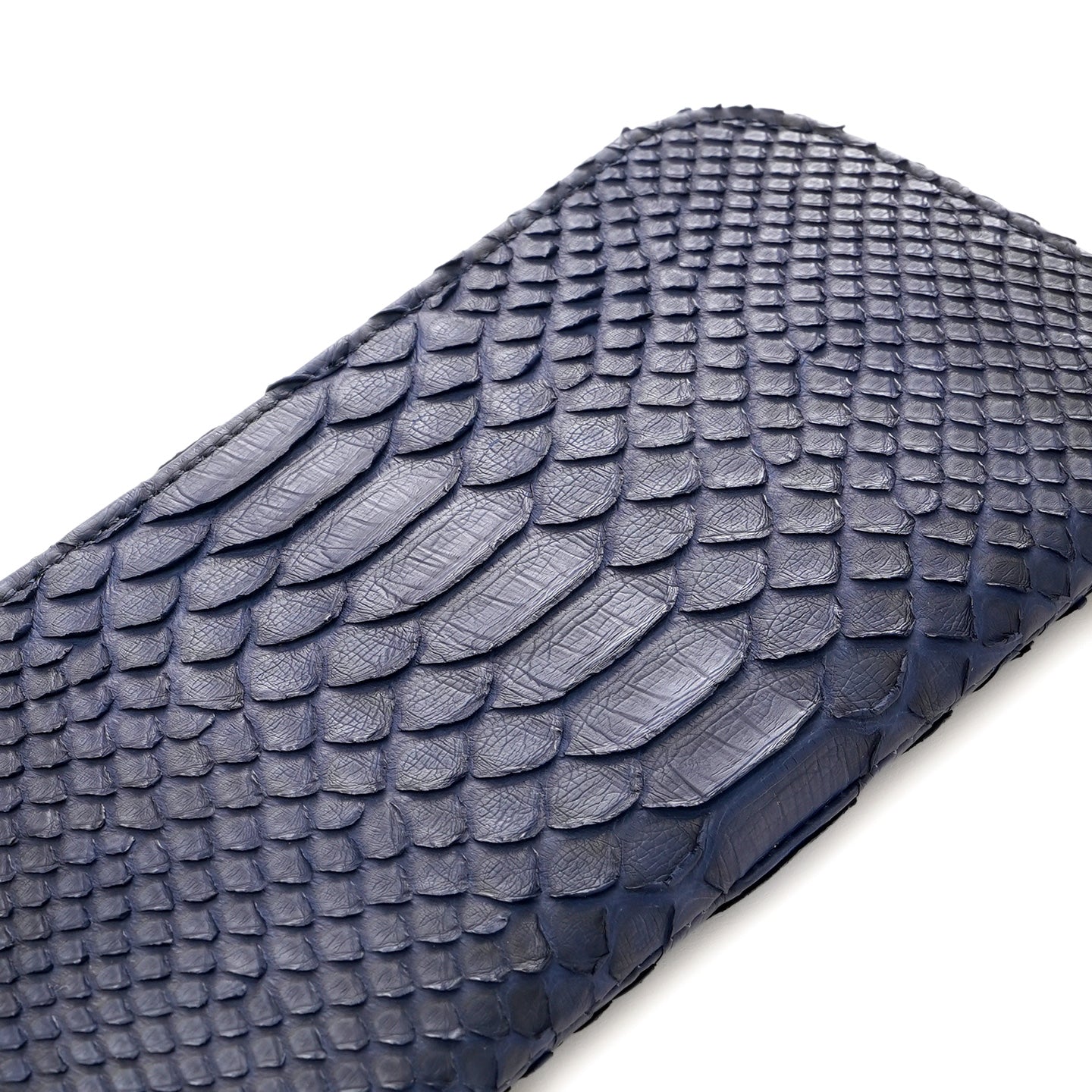 ヘビ革　L字ファスナー長財布