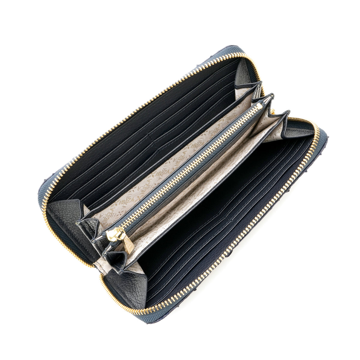 ヘビ革　ラウンドファスナー長財布