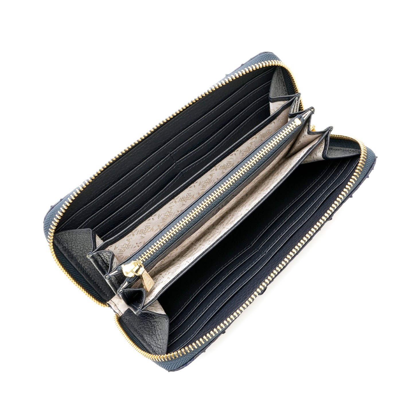 ヘビ革　ラウンドファスナー長財布