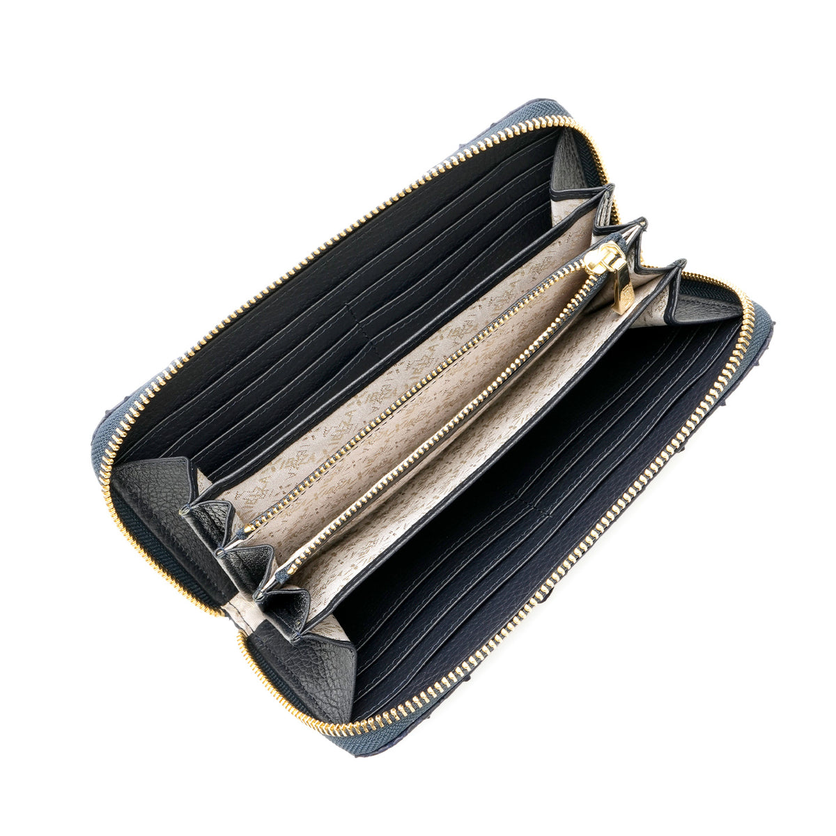 ヘビ革　ラウンドファスナー長財布