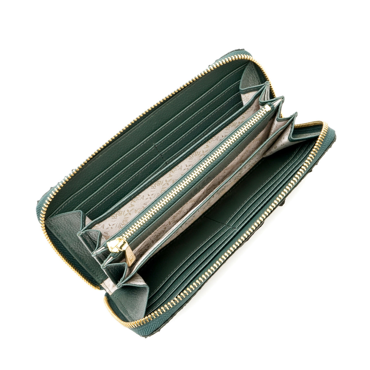 ヘビ革　ラウンドファスナー長財布